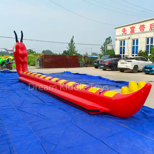 Bateau dragon <span class=keywords><strong>gonflable</strong></span> d'été en PVC Bateau banane Jouets aquatiques flottant <span class=keywords><strong>sur</strong></span> <span class=keywords><strong>l</strong></span>'<span class=keywords><strong>eau</strong></span> Jeu de construction d'équipe - Product Image 2