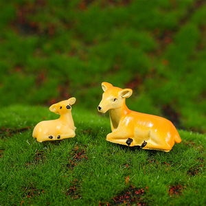 ชุดตุ๊กตากวางเรซิ่นขนาดเล็กเหมือนจริงสำหรับตกแต่งสวนบอนไซ - Product Image 3