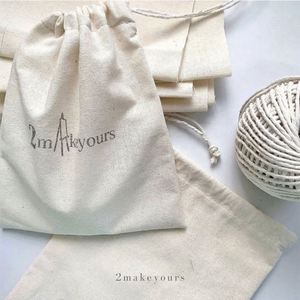 Custom Eco-Friendly <b>Drawstring</b> Pouch Bag Recycled Canvas Biodegradable Dust Bag Logo for <b>Bracelets</b> Rings Glasses Gifts GOTS - Product Image 1