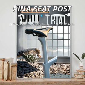 Tija de sillín de bicicleta de fibra de carbono <span class=keywords><strong>Pina</strong></span> Road, nuevo marco F, cabeza recta de 0 grados, piezas de reparación de tubo de asiento de fibra de carbono - Product Image 2