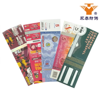 Papier de sécurité à filigrane, impression, feuille de marquage à chaud, bande holographique, coupon de réduction, reçu, ticket