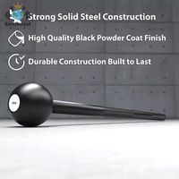 Kesun Nouvelle Mace Bell Ajustable Améliorée en Acier Chromé de Haute Qualité pour Entraînement de Force