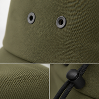 Chapeau Bob Noir Polyvalent à Large Bord, Vente en Gros, avec Sangle de Menton Réglable, pour la Pêche, le Camping, le Safari, Protection Solaire