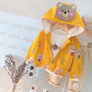 Conjunto de ropa de bebé con estampado de oso para niños, conjunto de ropa infantil, chaqueta con estampado, 2023 - Product Image 2