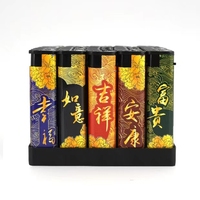 Briquet en métal coupe-vent économique avec publicités et couleurs personnalisables Convient aux fêtes en matériau épaissi.