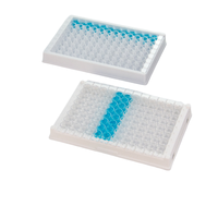 Plaque Elisa 96 puits en gros plaque Elisa détachable transparente PS à fond plat