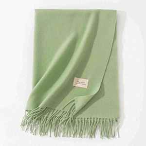 Écharpes d'hiver carrées Angela de couleur unie, 57 couleurs, écharpes de créateurs, marques célèbres, bleu Giorgio Morandi, luxe pour femmes - Product Image 6