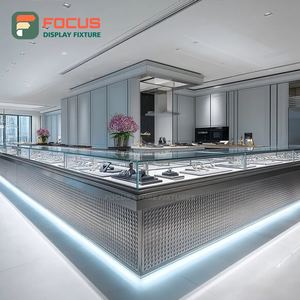 Muebles de Exhibición Minimalistas para Joyería, Panel de Vidrio Templado, Vitrina de Vidrio para Espacio de Boutique - Product Image 5