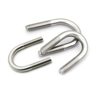 Boulon d'étrier en acier inoxydable DIN 3570 A2-70/A4-80, boulons en U DIN3570, collier de serrage pour tuyau, boulon en U