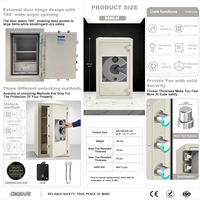 CEQSAFE Coffre-fort ignifuge extérieur à charnière pour bureau et domicile