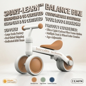 Vélo d'équilibre pour enfants OEM personnalisé, en gros, léger, en alliage d'aluminium, trotteur pour bébé, vélo d'apprentissage sans pédales pour tout-petits - Product Image 3