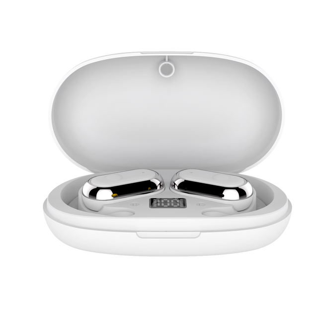 2025 New OWS Open-Ear Bt Headphones,Ear-Hook Design,LED Display,48H Battery IPX5 Bone Conduction Headsets for Sports/Running