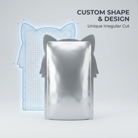 Bolsa de Embalaje YOUYI con Forma Personalizada, con Cierre Hermético, para Marcas de Snacks Especiales, Grado Alimenticio, Libre de BPA