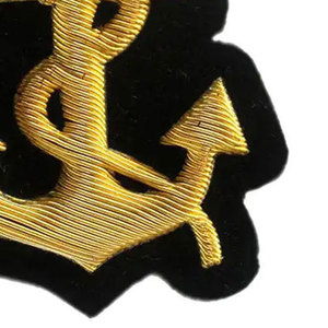 Latest Design Fashion Leather Embroidered Badges Wholesale Top Quality Made Customized Embroidery Badges Hand Made Badges - Product Image 3