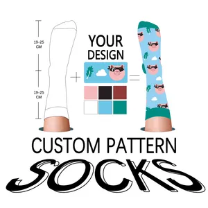 wholesale custom funny crazied colorful funkied cool mens fashion dress cotton socks crew happiness socks for men