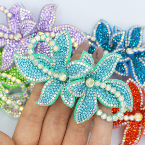 Pc084 Thời Trang Nhỏ 3D Hoa Rhinestone Đính Cườm Đính Các Bản Vá Lỗi Cho Quần Áo & Wedding Dresses-Tùy Chỉnh OEM Mô Hình Số - Product Image 2