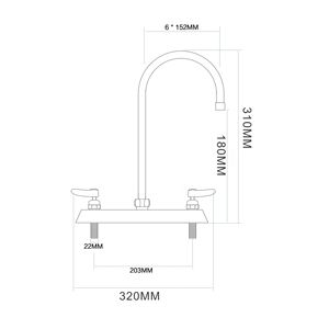 Adaptador de Conector de Grifo Moderno de Doble Manija, Universal, con Núcleo de Latón Cromado y Válvula de Cerámica Flexible para una Fácil Instalación - Product Image 2