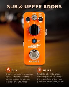 Pédale musicale MOOER <span class=keywords><strong>Micro</strong></span> Series Overdrive Boost Delay Noise Gate Flanger (Purer Octave) - Product Image 4