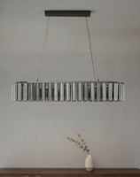 Luminaire suspendu nordique moderne - Lustre rond de luxe en verre fait à la main à LED pour hall d'hôtel ou salon
