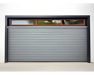 Nouvelle porte enroulable automatique en alliage d'aluminium sur mesure, antivol, étanche, coupe-vent, 16x7, grise, pour <span class=keywords><strong>garage</strong></span>, prix abordables - Product Image 1