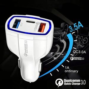 เครื่องชาร์จพอร์ต3พอร์ต QC3.0ไฟ LED 3.5A พอร์ต USB คู่พร้อมพอร์ต Type C สำหรับโทรศัพท์มือถือทุกรุ่น - Product Image 6