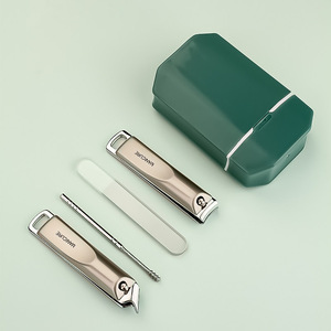 Portable 4 Piece <b>Manicure</b> Pedicure Set Foldable Nail Clipper <b>Kit</b> with Protective Case for Travel Outdoor - Product Image 6