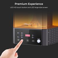 UW-01 Creality Station de lavage 2-en-1 Imprimantes 3D Boîte rotative de séchage UV Seau LCD/DLP/SLA Résine améliorée Lavage Orange