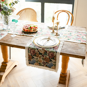Khăn Trải Bàn Hình Tròn Tua Rua Phong Cách Cổ Điển Kiểu Mỹ Khăn Trải Bàn Nhà Bếp Khăn Trải Bàn Trang Trí Phòng Ăn - Product Image 6