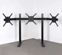 Support universel pour trois écrans de simulation de course avec pied VESA en aluminium 4080 pour 32 moniteurs triples