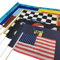 Usine en gros personnalisé 14*21cm drapeau palestinien Polyester impression numérique drapeau à main Logo personnalisé pour l'éducation