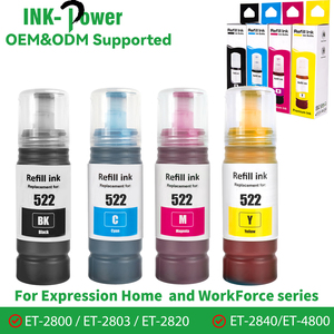 Tinta de Sublimación Ecológica Compatible con Botellas de Tinta de Color Premium 522 T522 para Impresoras Epson EcoTank ET2710 1110 ET2720 4700 - Product Image 1
