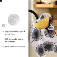 Serviettes de cuisine en microfibre gaufrée EMD2, vente en gros d'usine, serviettes vierges personnalisables avec logo, sublimation, absorbantes, séchage rapide