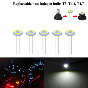 Bombilla LED T3, T4.2, T4.7 4014 3SMD para Tablero de Instrumentos, 12 V, Luz de Panel de Instrumentos, Lámpara Interior Pequeña para Reemplazo en Automóviles - Product Image 1