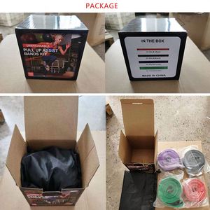 Fabrik preis Benutzer definiertes Logo Widerstands übungs bänder Klimmzug bänder Langes elastisches Widerstands band - Product Image 3