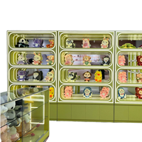 Système d'affichage modulaire de luxe pour jouets en peluche avec étagères LED éclairées robustes et écologiques, base de rangement pour boutique de jouets pour enfants