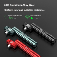 Tige d'extension de rétroviseur légère avec vis M8 M10, support de tige d'extension multifonctionnel en alliage d'aluminium pour moto