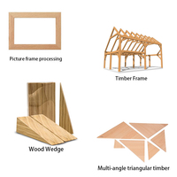 Scie à onglet automatique robuste pour coupes d'angle de haute précision de charpentes en bois ou de toitures à ossature en poutres