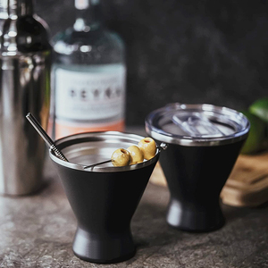 Tasses à café <span class=keywords><strong>Triangle</strong></span> Martini 10oz en acier inoxydable sans poignée sans BPA Tasses Magarite Tumbler Personnalisé Simple Coupe Boissons <span class=keywords><strong>Cocktail</strong></span> - Product Image 3