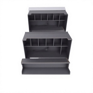 Boîte de rangement horizontale en PU noire avec fermeture magnétique, grande capacité 600+, étanche et durable FX - Product Image 1