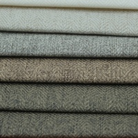 Tissu d'ameublement 100 % polyester aspect lin, imitation lin, teint, hydrofuge et coupe-vent pour canapé et textile de maison