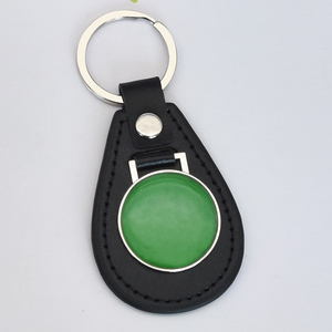 Nhà Máy Tùy Chỉnh Sáng Tạo Quà Tặng Khuyến Mãi Da Keyring Cá Nhân Logo Xe PU Da Kim Loại Keychain - Product Image 5