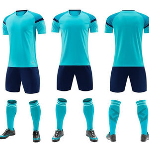 Kısa kollu futbol sporları eğitim üniformaları yaz yarışmaları için çabuk kuruyan ve DIY dostu - Product Image 6