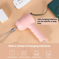 Fouet avec mini hachoir à nourriture 2 en 1 batteur à main portable rechargeable pour hachoir à œufs pour légumes