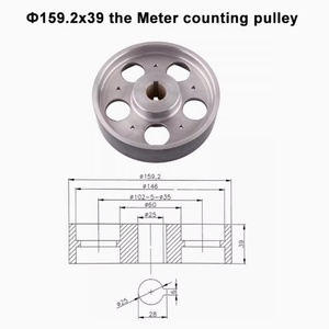 สายพานเคลือบ PU ผิวเซรามิกแบบแบน พร้อมลูกล้อนับจำนวน 159.2*39 OEM สำหรับเครื่องรีดขึ้นรูป - Product Image 5