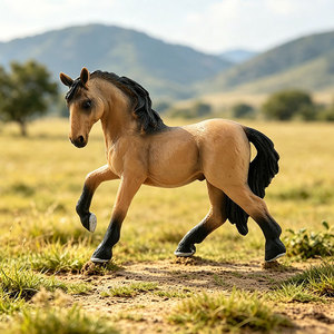 Modèles de chevaux de simulation transfrontaliers : Cheval de Quarter, Cheval Hanovrier, Cheval Friesien, Cheval Blanc, Cheval Clydesdale - PVC - Product Image 4