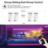 Controlador de Tira LED Inteligente MC10X Tuya WiFi Zigbee RGBCCT RGB, Dimmer, DC12-24V 15A Máx., Compatible con Alexa y Google Home