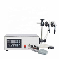 Machine de remplissage de liquide pneumatique à 2 têtes, appareil de remplissage pour huile, eau, parfum, jus, savon, panneau numérique, w