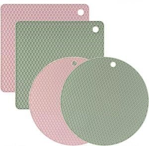 モダンなシリコン製トリベットマット 7インチ 6インチ 柔軟 耐熱 エコフレンドリー カスタムカラー ロゴ入り ホットパッド キッチンカウンター用 - Product Image 5