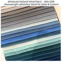 Tissu en velours hollandais en gros, 320 GSM, velours épais pour ameublement, canapés et rideaux