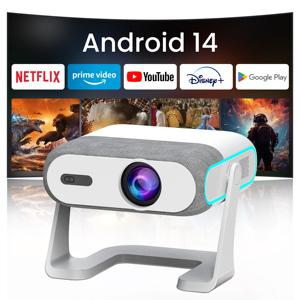 EU XNANO NEW HA116 <b>Projector</b> Supports Brand Customized 4K <b>Android</b> 14 AutoFocus LCD 300ANSI 720P Voice Remote Control - Product Image 1